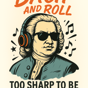 Bach - Too Sharp To Be Flat T-Shirt - Front